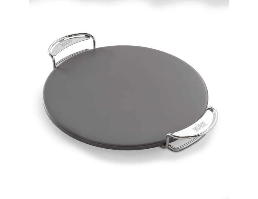 Gourmet BBQ System, Kamień do pizzy z uchwytami bez rusztu do grillowania kordierowany