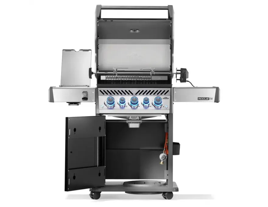 Rogue PRO-S 425 Grill gazowy z palnikiem rożna,  palnikiem bocznym Sizzle Zone™ i rożnem w komplecie, Czarny - 3