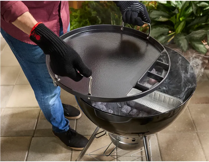 Pełna płyta żeliwna do grilli węglowych 57 cm - 3
