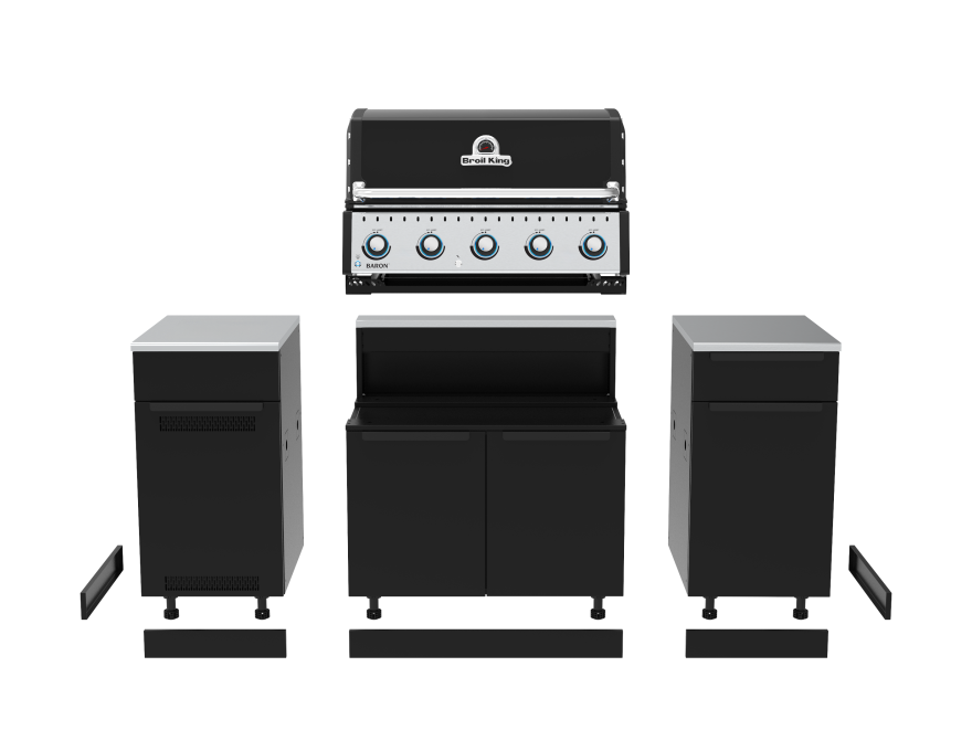 Zestaw grill gazowy + szafki: Baron 520 BI Wyspa - 3