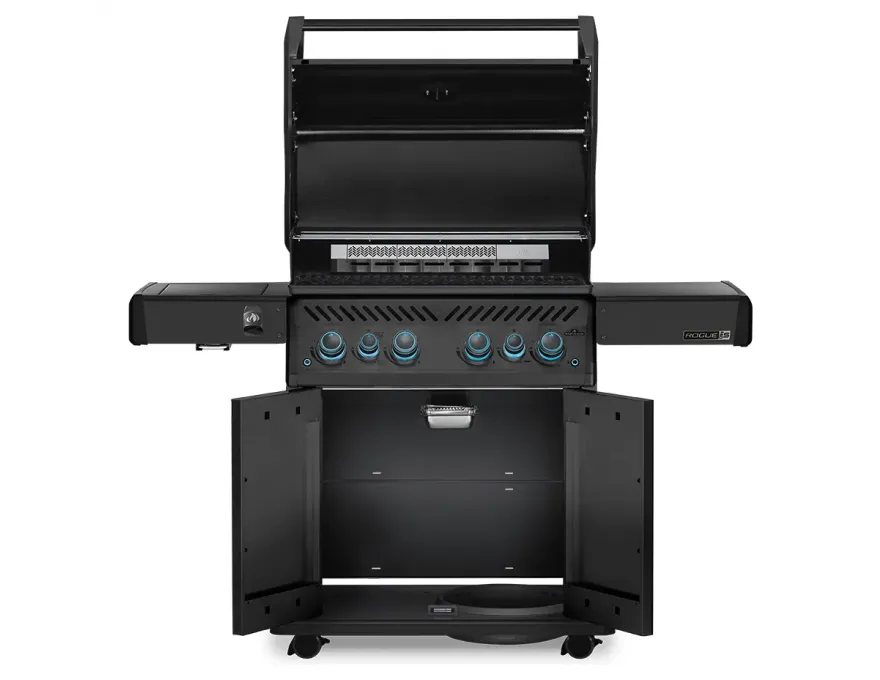 Rogue PRO-S 525 Grill gazowy z palnikiem rożna, palnikiem bocznym Sizzle Zone™ i rożnem, Czarny mat - 2