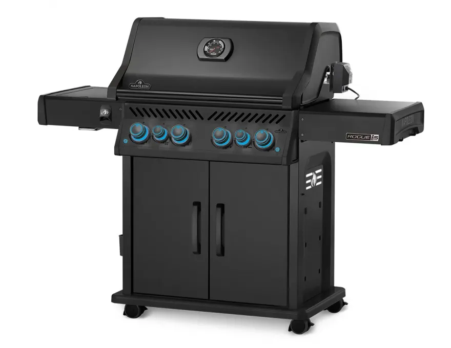 Rogue PRO-S 525 Grill gazowy z palnikiem rożna, palnikiem bocznym Sizzle Zone™ i rożnem, Czarny mat - 3