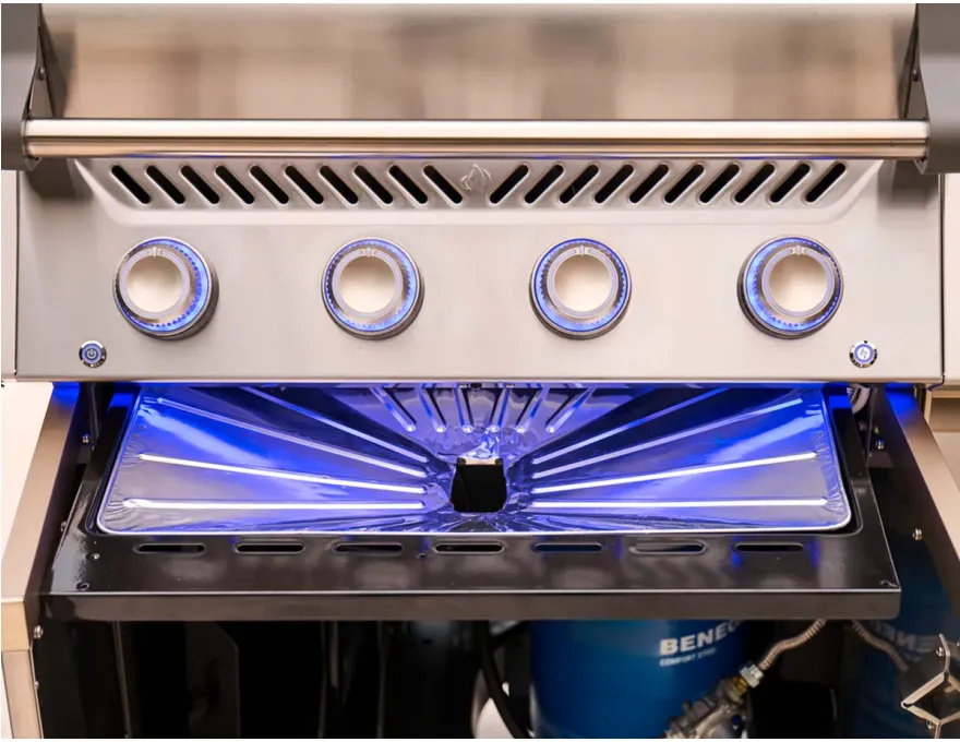 Grill gazowy Prestige PRO 500 z palnikiem rożna, palnikiem bocznym Sizzle Zone i rożnem, WiFi Stal Szlachetna - 5