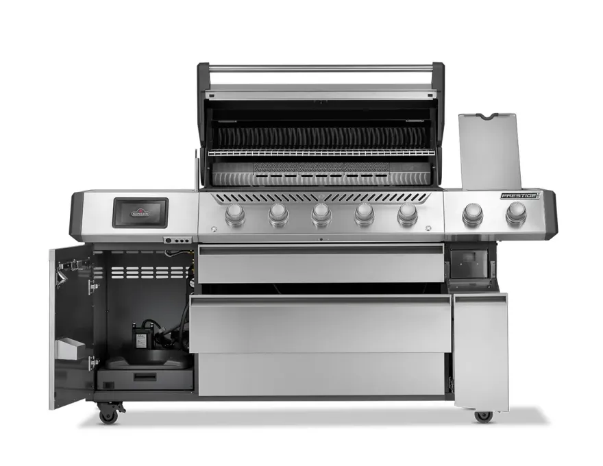 Grill gazowy Prestige PRO 665 z palnikiem rożna, palnikiem bocznym Sizzle Zone i rożnem i modułem do wędzenia, WiFi Stal Szlachetna - 3