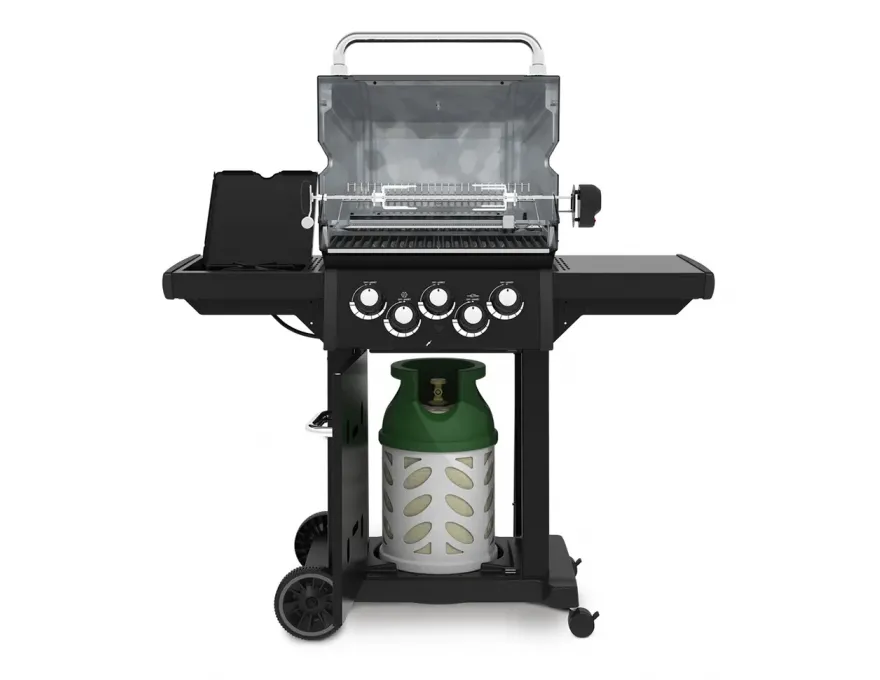 Grill gazowy Royal 390 Shadow z rożnem edycja specjalna + palnik IR - 4
