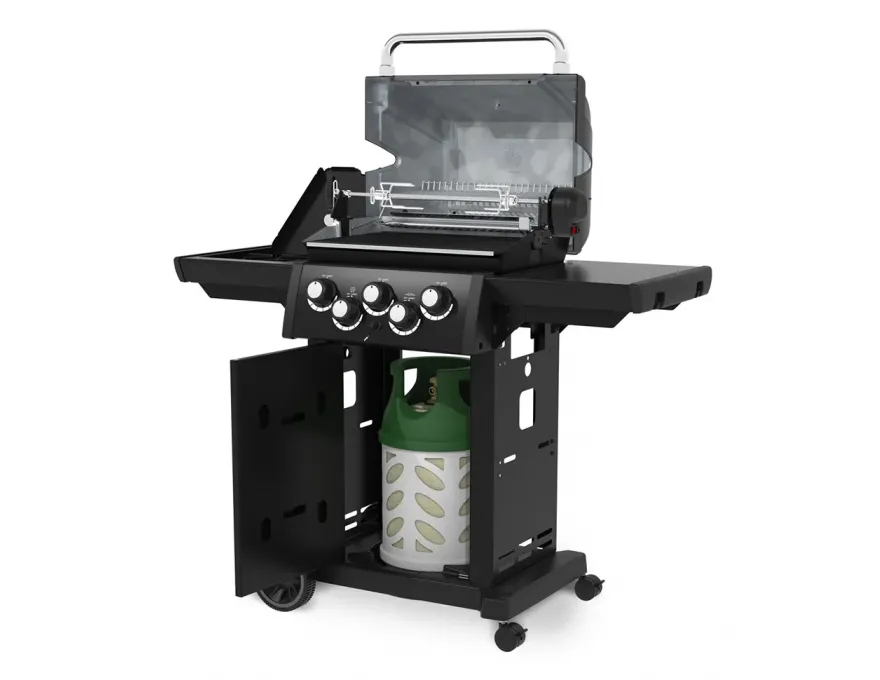 Grill gazowy Royal 390 Shadow z rożnem edycja specjalna + palnik IR - 6