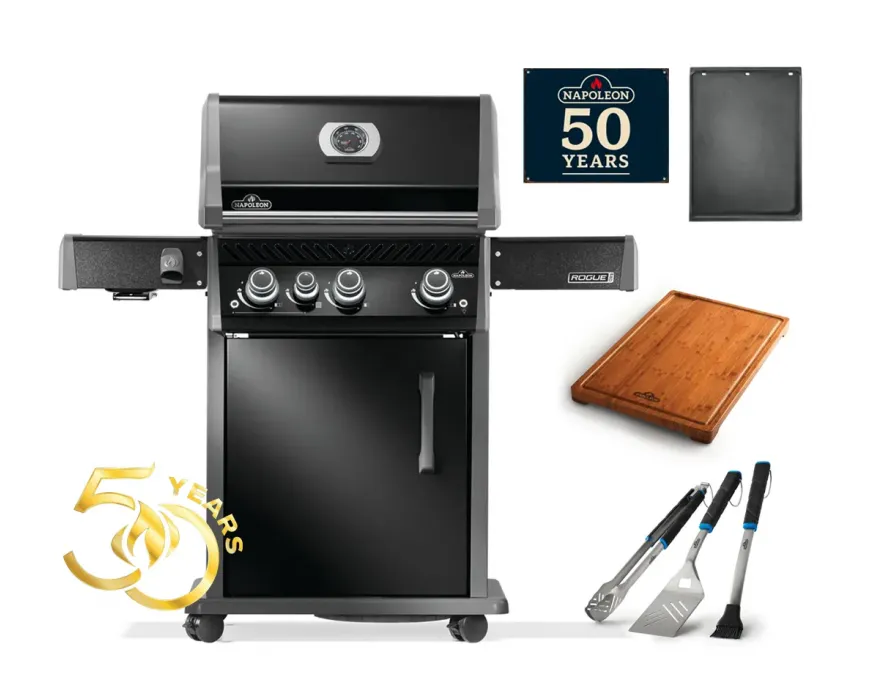 Rogue PRO 425 Grill gazowy z palnikiem bocznym Sizzle Zone™ + Zestaw akcesoriów