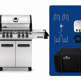 Grill gazowy Legend 485 z palnikiem Sizzle Zone, palnikiem rożna, rożnem (#69232) i pokrowcem (#61500) Stal szlachetna