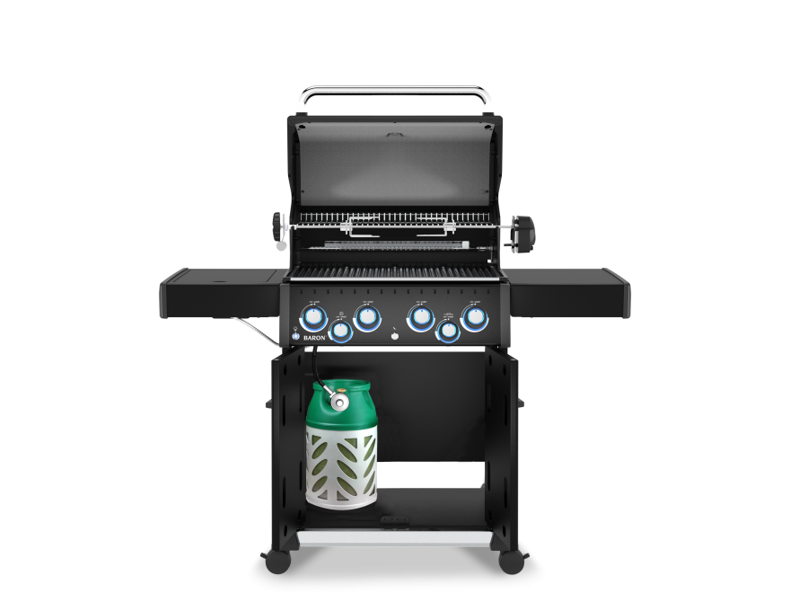 Grill gazowy Baron 490 IR Shadow z rożnem + pokrowiec gratis - 4