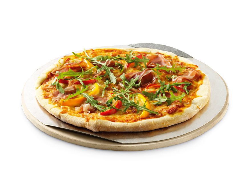 Kamień do grillowania pizzy 26 cm z nakładką