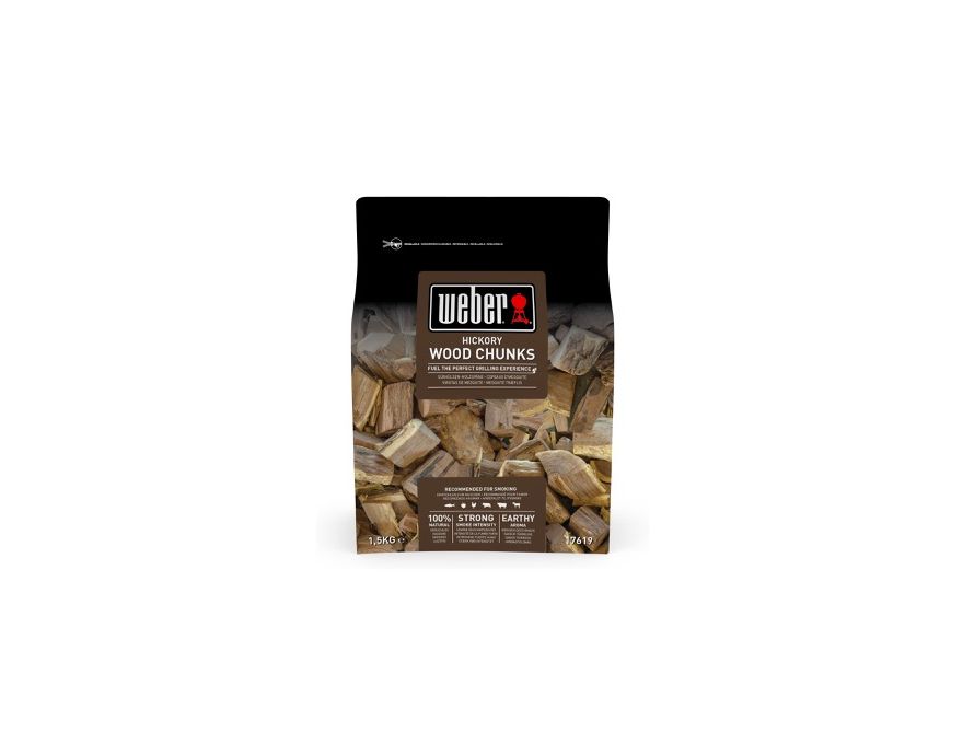 Drewienka do wędzenia Hickory chunks certyfikat FSC 1,5 kg.