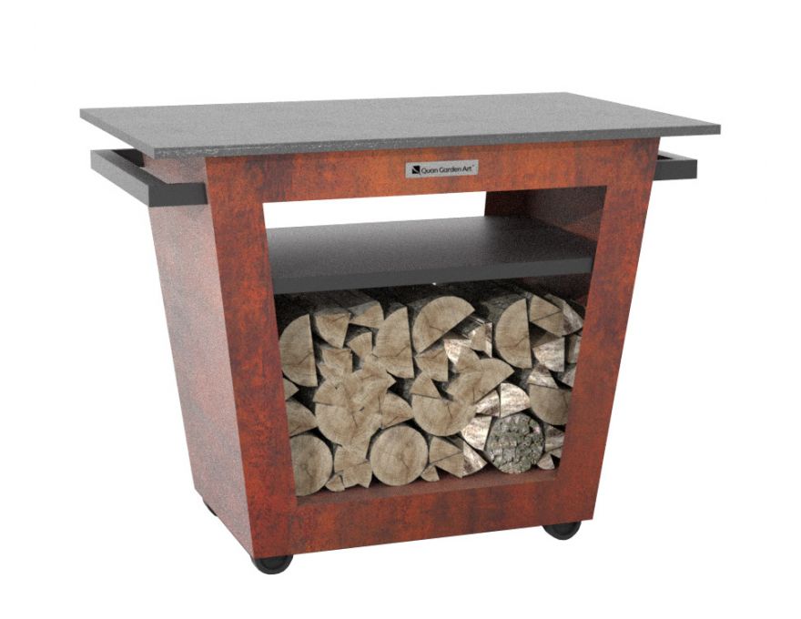 Mobilny blat roboczy Premium Corten