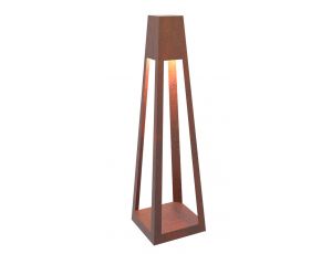 Lampa Bollard Duża Corten