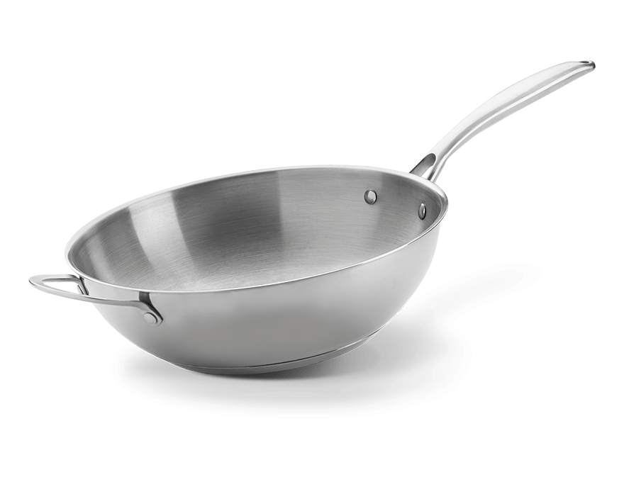 Wok ze stali nierdzewnej