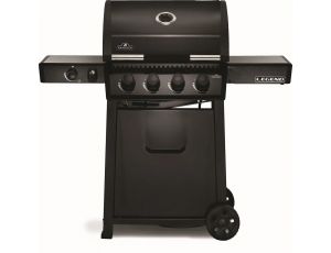 Grill gazowy Legend 425 z kuchenką boczną, Czarny