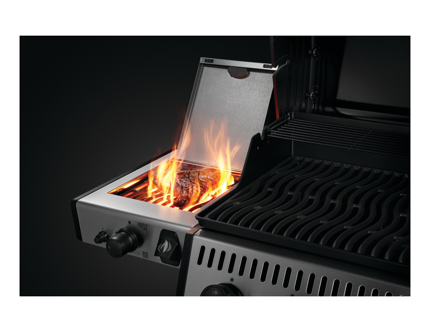 Grill gazowy Legend 425 z palnikiem bocznym Sizzle Zone™, Czarny - 4