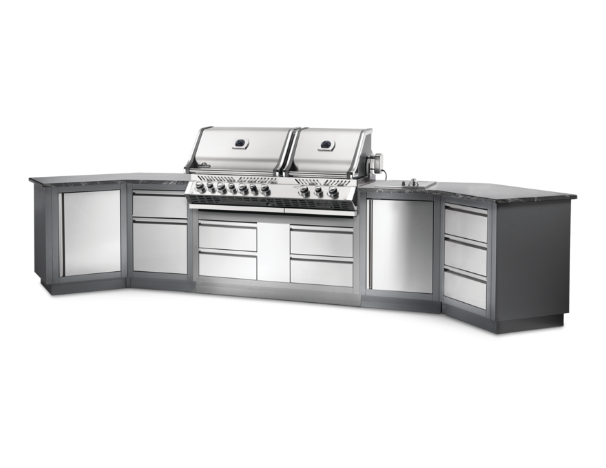 Grill gazowy do zabudowy  Prestige Pro™ 825 z rożnem - 3