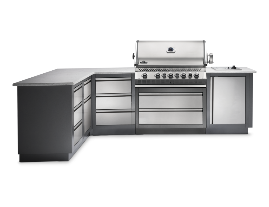 Grill gazowy do zabudowy  Prestige Pro™ 665 z rożnem - 4