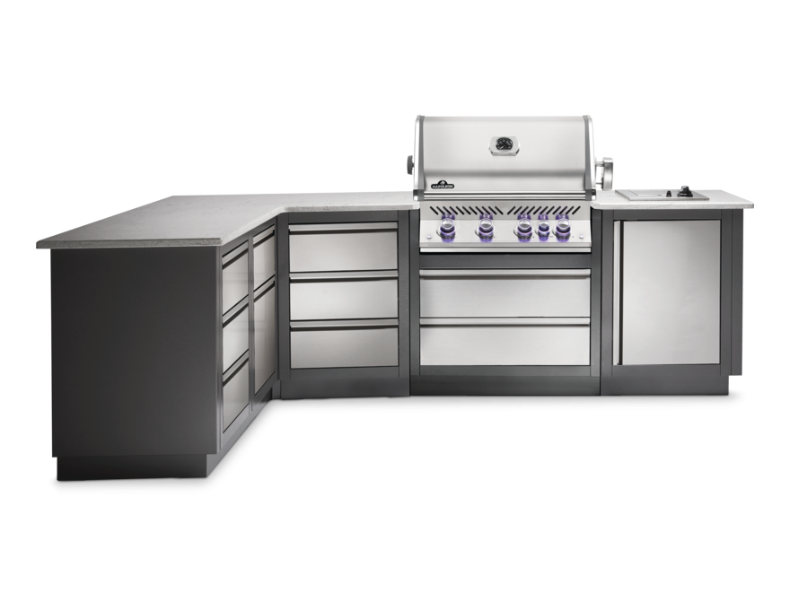 Grill gazowy do zabudowy Prestige Pro 500 z rożnem - 3