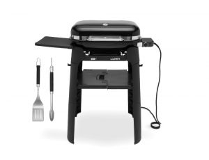 Grill elektryczny LUMIN ze stojakiem czarny + Zestaw akcesoriów art. 6763