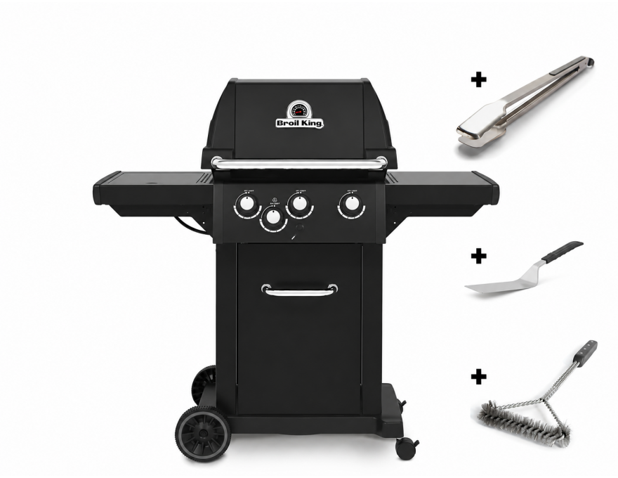 Grill gazowy Royal 340 Shadow + zestaw akcesoriów Broil King (art. 64036, 64031, 65641)