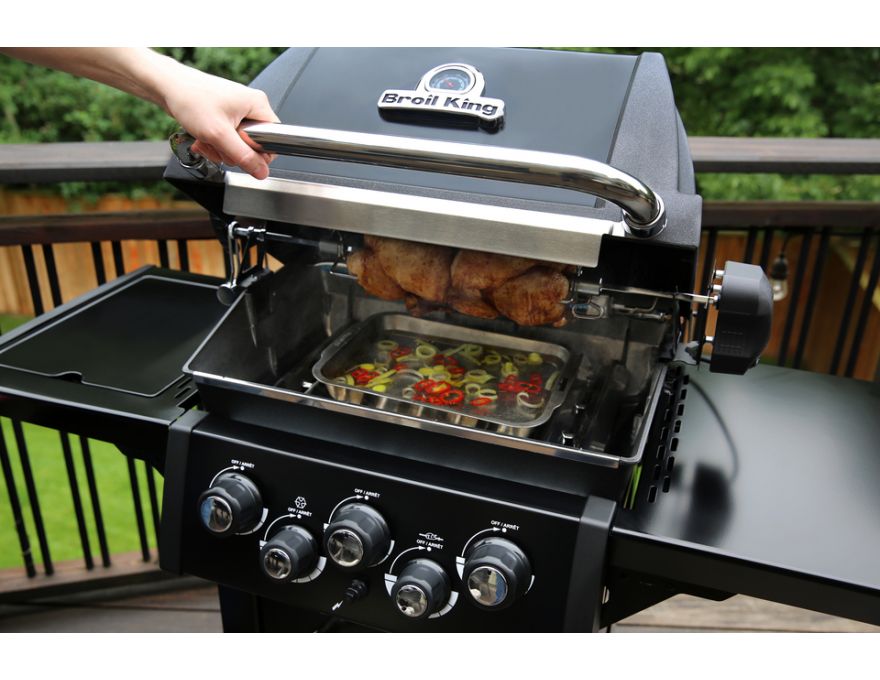 Grill gazowy Royal 390 Shadow z rożnem + zestaw akcesoriów Broil King (art. 64036, 64031, 65641) - 7