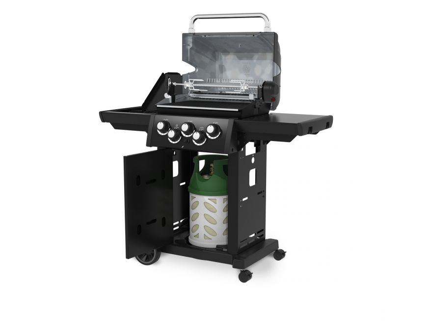 Grill gazowy Royal 390 Shadow z rożnem + zestaw akcesoriów Broil King (art. 64036, 64031, 65641) - 5